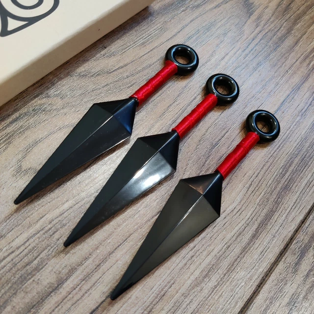 MINI KONOHA NARUTO Kunai Knife Ninja Throwing Plastic Toy Knife 3 Piece