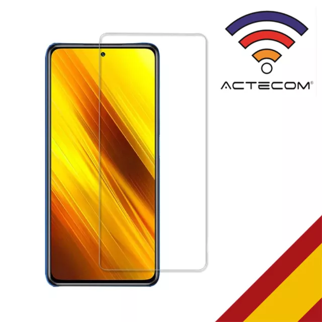 ACTECOM® PROTECTOR PANTALLA PARA Xiaomi Poco X3 NFC CRISTAL TEMPLADO Poco X3 NFC