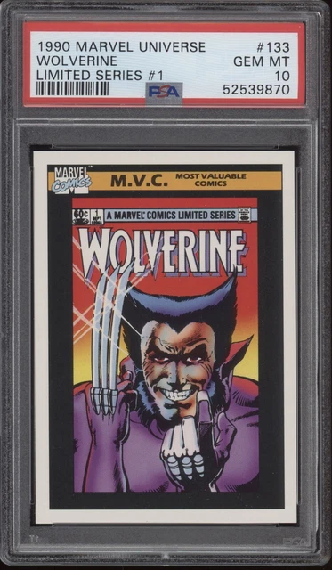 Wolverine Psa 10 1990 Fleer Skybox Marvel Universe #133 Limited Series 1 9870