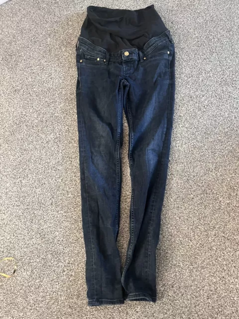 H&M  Skinny Navy Maternity Jeans Size 10 Eur 38