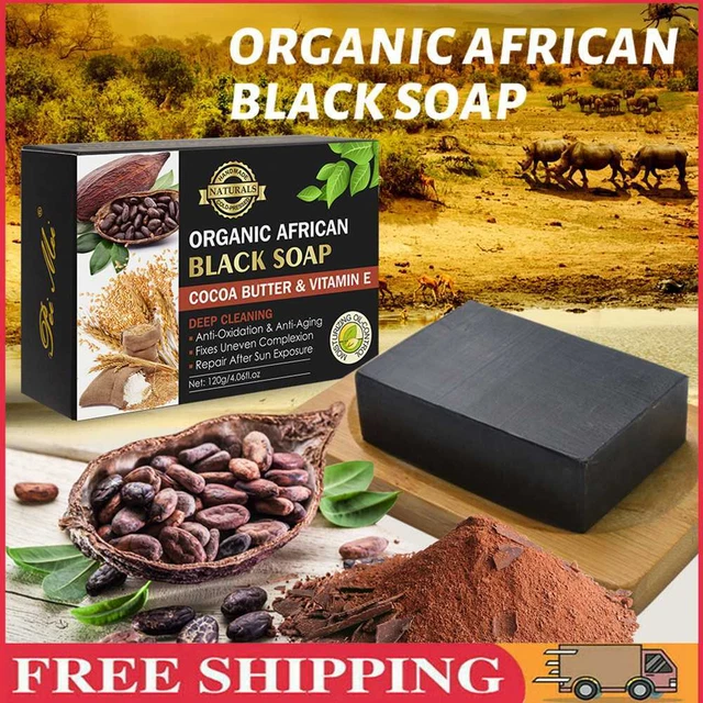 120 g jabón de limpieza profunda vitamina E jabón de limpieza corporal grano de cacao jabón cuidado de la piel