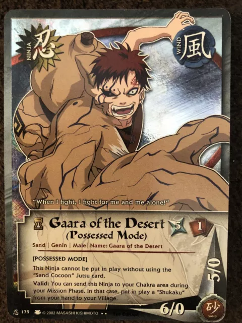 Gaara of the Desert - 818 - NM - 1st Edition - Foil - Naruto CCG