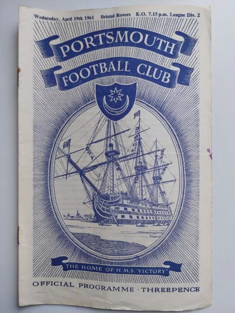 Portsmouth V. Bristol Rovs. - 19.4.61