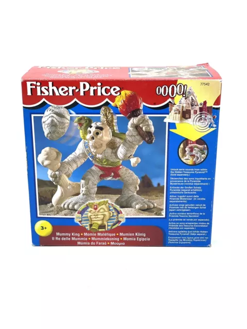 Fisher Price 2001 Great Adventures Mummy King Set Pyramid Treasure#Nib Na