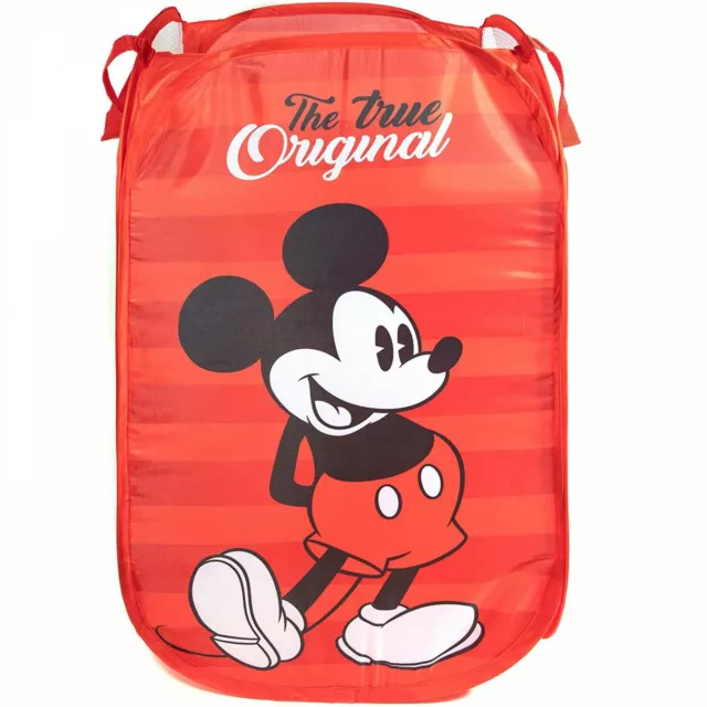 Mickey Mouse Pop Up Laundry Hamper Red