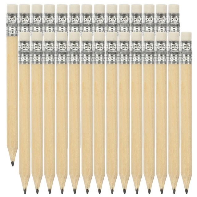 60 un. lápices de dibujo corto lápices de troncos pequeños herramientas de escritura para niños lápices de golf