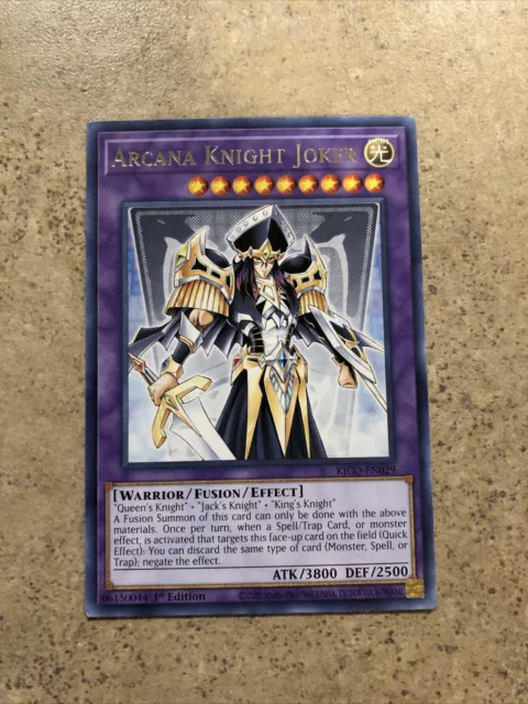 Yugioh! Arcana Knight Joker - KICO-EN029 - Rare - 1st Edition Near Mint, English