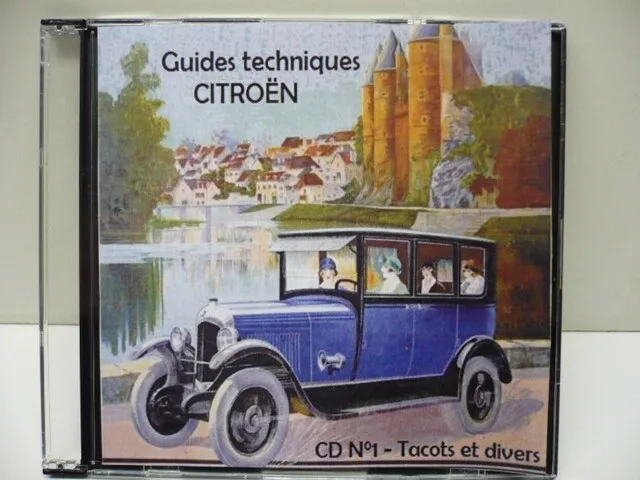 Lot 80 Livrets, guides techniques des voitures Citroën de 1920 à 1980 sur CD