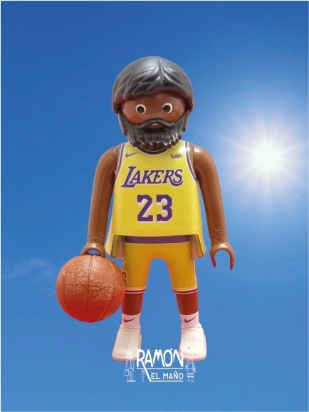 CUSTOM PLAYMOBIL LEBRON James Lakers NBA Basket Baloncesto