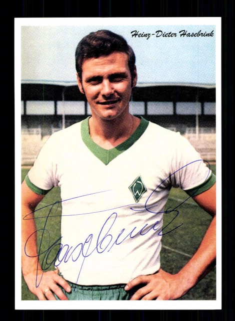 HEINZ DIETER HASEBRINK Autogrammkarte Werder Bremen Spieler 60er Jahre