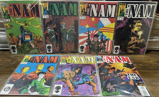 The 'Nam #4,5,7,8,9,10 & 84-HTF last issue-Low Print Run-Key Issue VF-NM