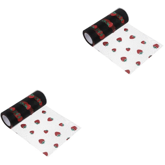 2 Rollen Festival Kopfschmuck DIY-Tüllrolle Pro Mädchen Kinderkleidung