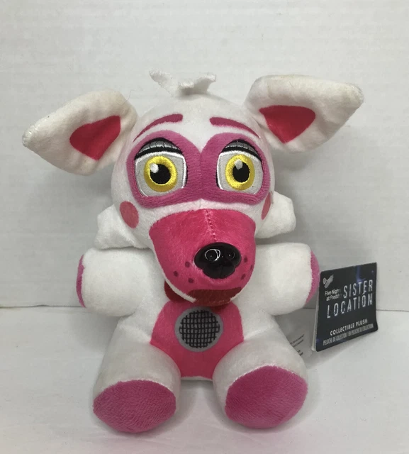 FNAF FUNKO FIVE Nights at Freddy's 7” Plush Funtime Foxy White Fox With ...