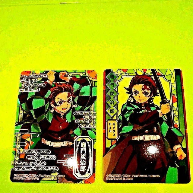 DEMON SLAYER STAINED Glass Card Pack Ver Tanjiro Kamado Pieces Set 53.