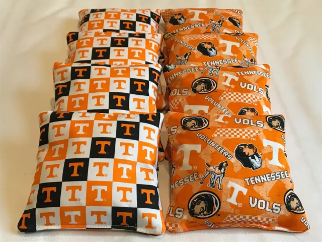 8 Cornhole Bean Bags Tennessee Volunteers Tailgate Bag Toss Corn Hole Game