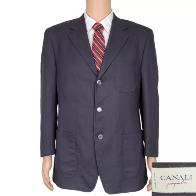 CANALI Blazer Mens 40R Charcoal Gray Suit Jacket Three Button Sport Coat Italy