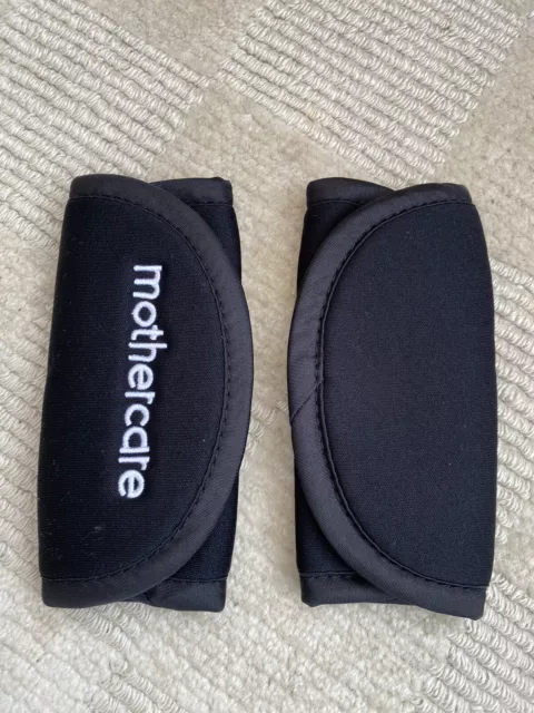 MOTHERCARE JOURNEY SHOULDER PADS Black for Strap Harness Belt Car Seat 10.00 PicClick UK