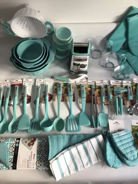 KitchenAid kitchen utensils gadgets in aqua sky (HAQA) each sold separately