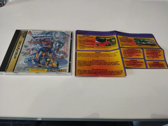 X-MEN CHILDREN OF THE ATOM SEGA SATURN PAL-EURO  COMPLETE Good Condition Overall 3455198205114