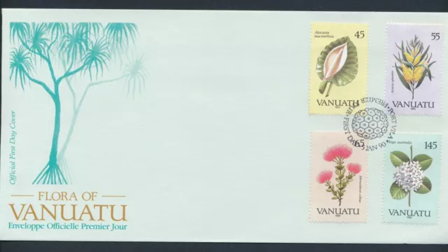 1990 Vanuatu Flora Flowers First Day Cover Fdc