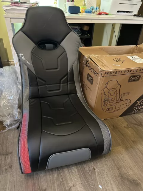 X ROCKER PHANTOM Rocking Gaming Chair 2.1 Audio 3.5mm Black O5
