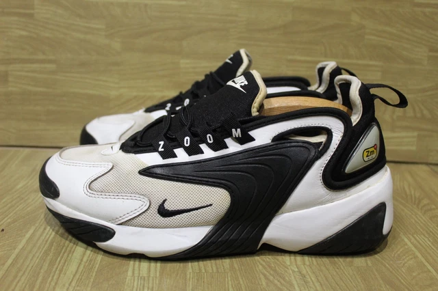 NIKE ZOOM 2K Trainers ZM Mens Size UK 8 EU 42.5 White Black