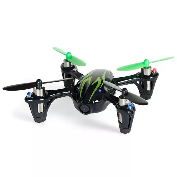 DRONE Quadricottero RC HUBSAN H107C VIDEO X4 CAMERA Con Accessori