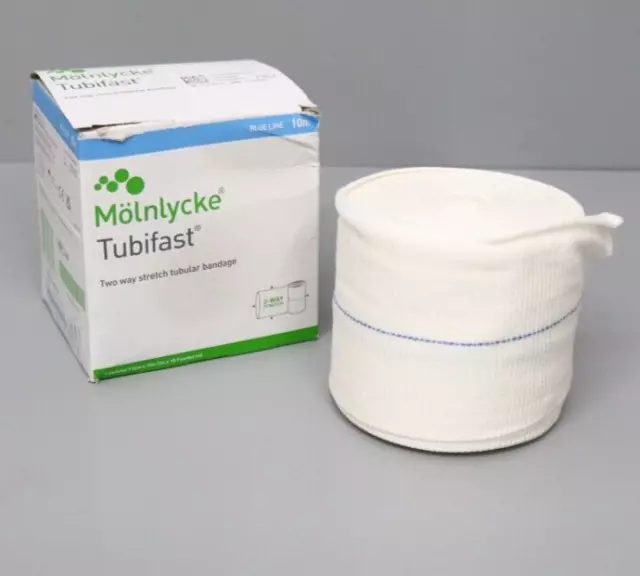 Mölnycke TUBIFAST 2-Way Stretch tubular bandage  7,5 cm x 10 m BLAU Neu mit Rech