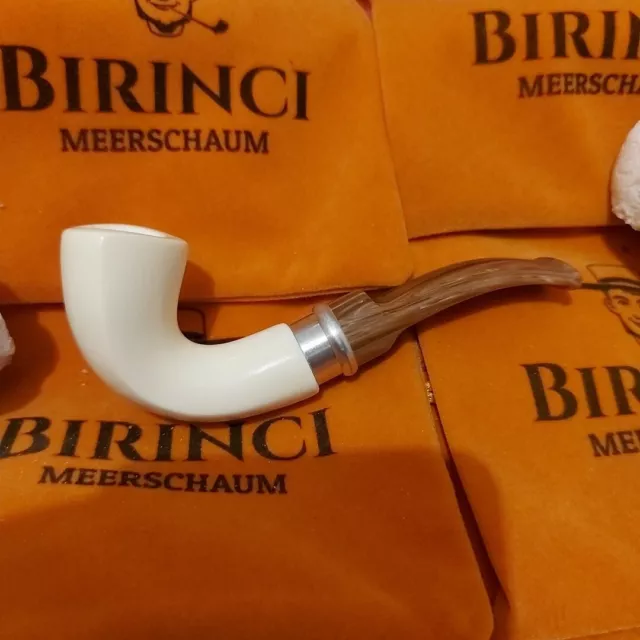 1A Block Meerschaum Pfeife Akryl Mundstück - 9mm Filter Meerschaumpfeife pipe