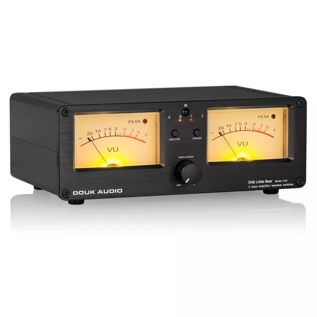 Douk Audio VU3 2-way amplificatore/altoparlante commutazione audio box VU metro