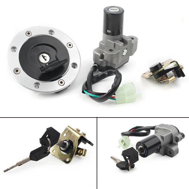 Interruttore di accensione tappo gas carburante set chiavi blocco sedile adatto a Suzuki GSXR1000 2001 02 SV650