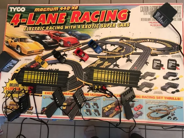 Tyco 4 lane racing set discount