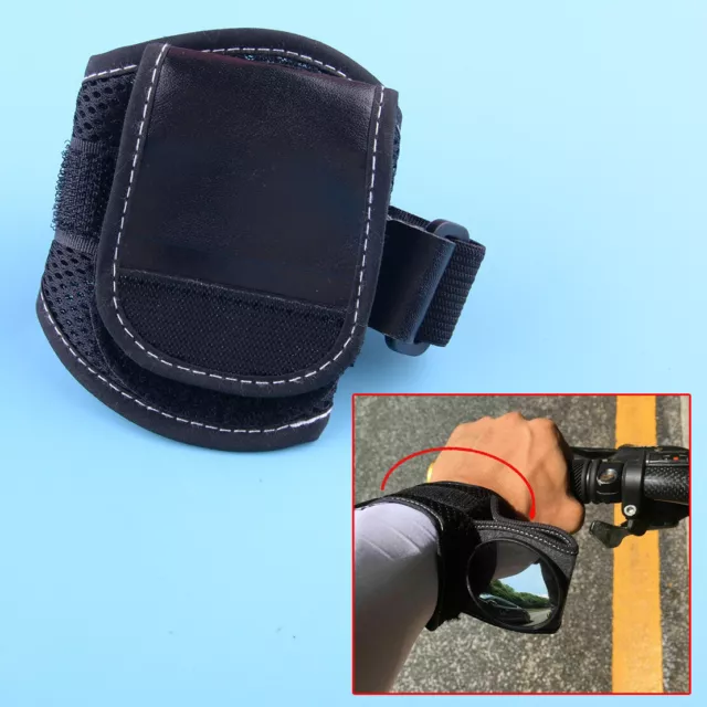 Bike Rearview Mirror Bicycle Back Mirror Cycling Arm Wrist Strap Rear View mt