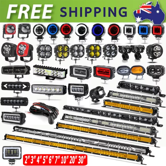 LED Work Light Bar Spot Flood Driving Fog Lamp Offroad Car Truck SUV ATV 12V 24V