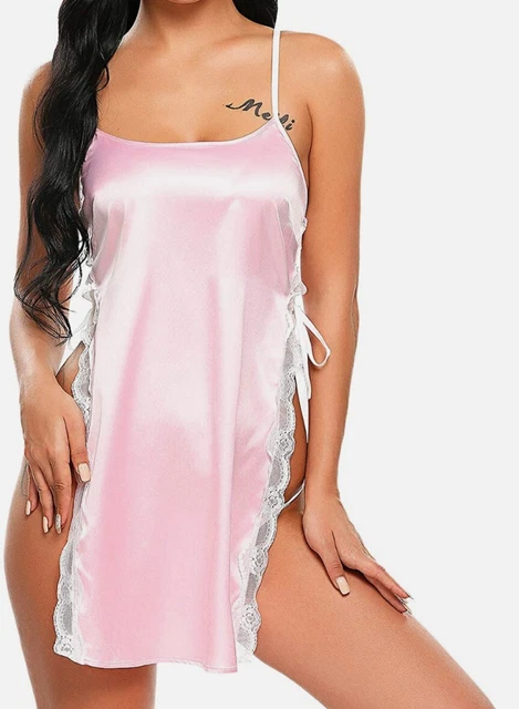 Avidlove Women Babydoll for Women Satin Nightwear Lace Chemise Sexy Nightgown