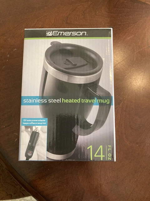 Brand New Emerson Stainless Steel Heated Travel Mug - 14 oz