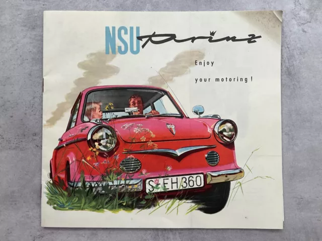 NSU Prinz UK Market Car Sales Brochure - c1959