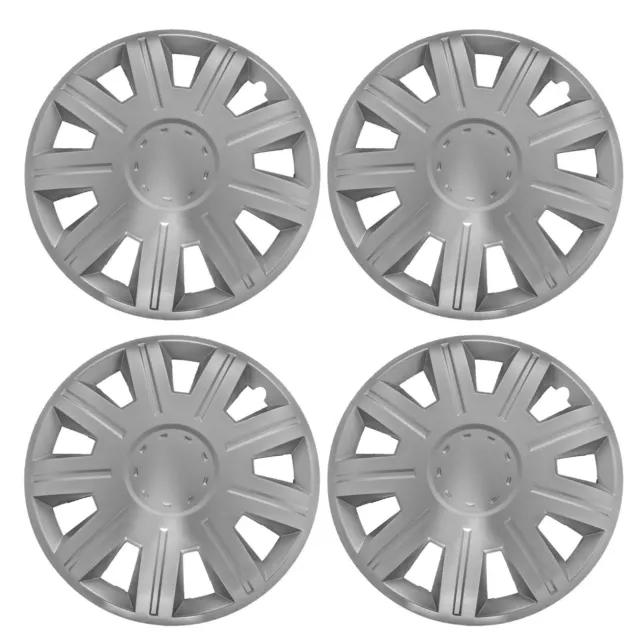 4 x NEX Wheel Trims Hub Caps 15" Covers fits Renault Clio Megane Twingo