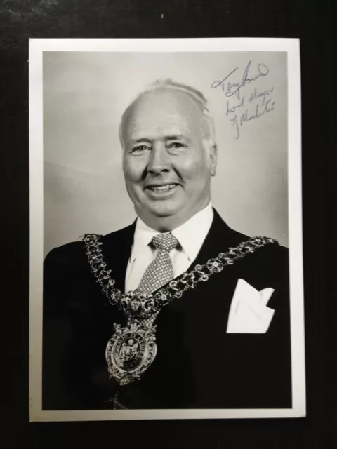 Tony Burns - Former Lord Mayor Of Manchester - Superb Signed Photograph