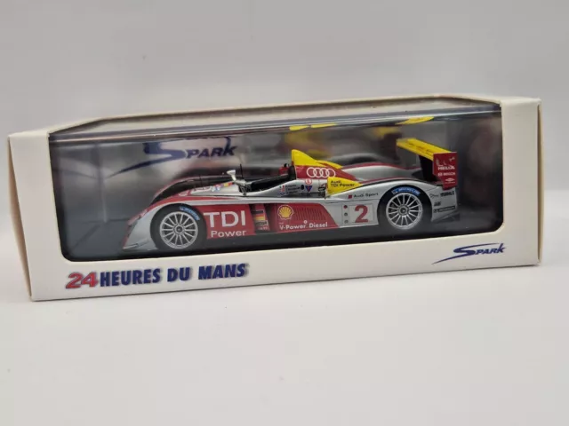 Spark 1/43 Audi R10 TDI No. 2  Winner Le Mans 2008 OVP 43LM08