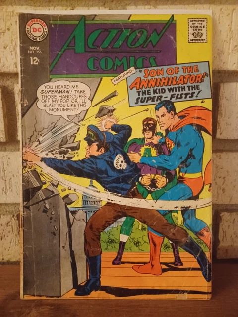 ACTION COMICS 356 1967 DC Superman Silver Age Comic G VG EUR 5 action-comics-356-1967-dc-superman-silver-age-comic-g-vg-eur-5