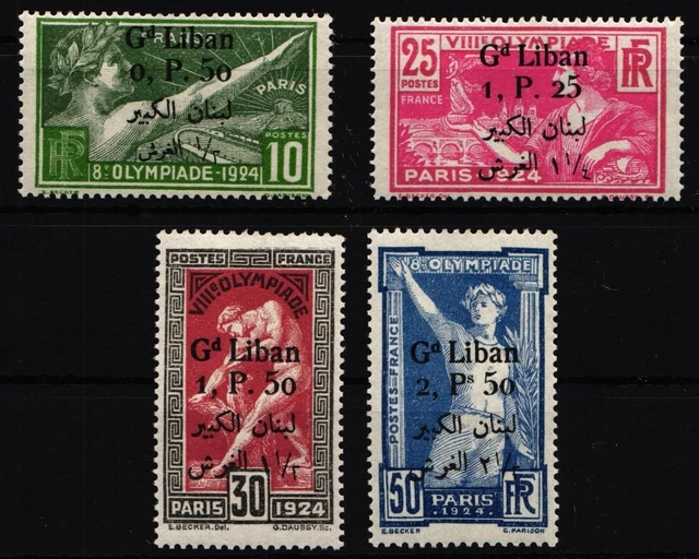 Libanon 53-56 postfrisch Olympiade Paris 1924 #IG502