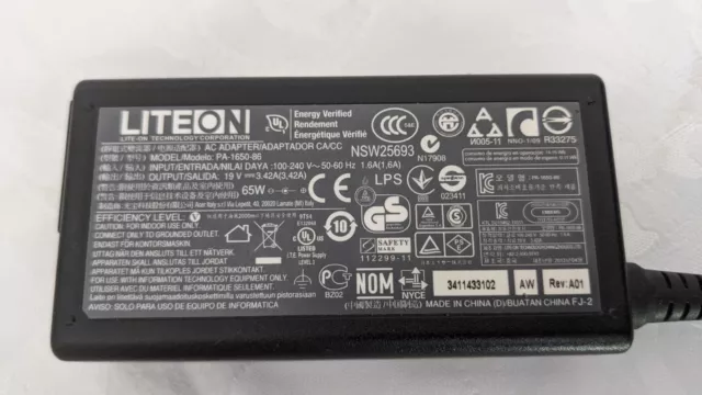 Liteon  AC Adapter Charger Power Supply PA-1650-86