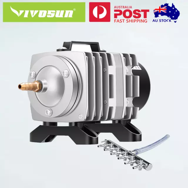 VIVOSUN Air Pump Oxygen Pump 32W 6 Outlet for Aquarium and Hydroponic System