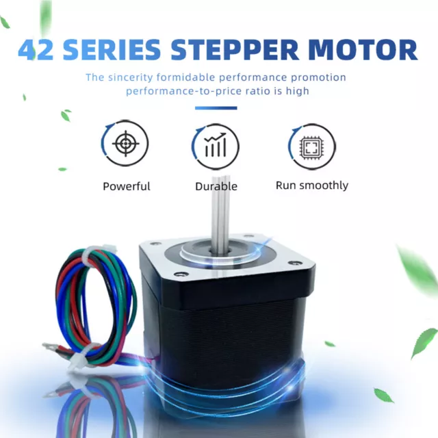 Nema 17 42mm Stepper Motors 2Phases 1.5A 1.8 Degrees 0.4 Nm for 3D Printer Robot