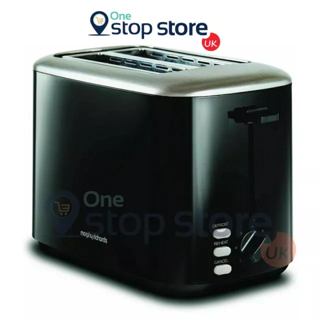 Morphy Richards Equip Rapide & Gratuit 2 Tranche Acier Inoxydable Pain, 800 W -