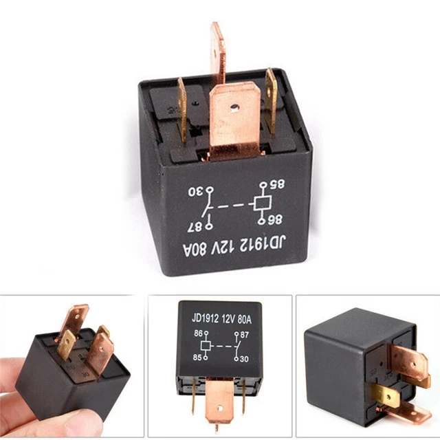 Relè auto auto impermeabile resistente 4 pin DC 24V 12V 80A JD1912 impermeabile