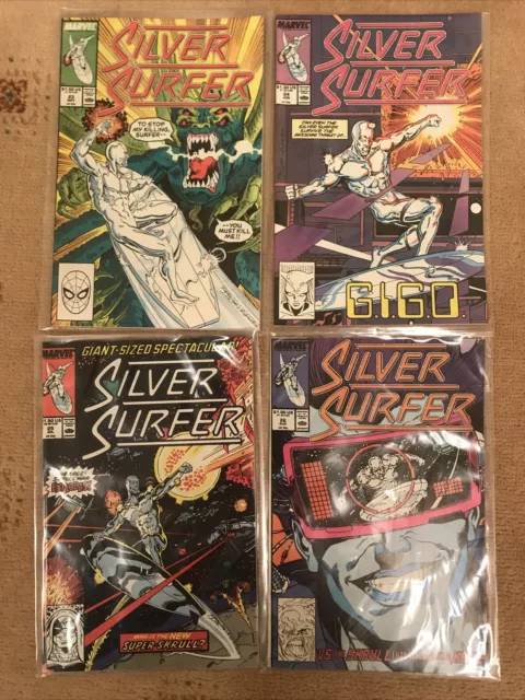 Silver Surfer Issues 23 to 30 Ron Lim Art Kree Skrull Vintage Marvel Comics 1989