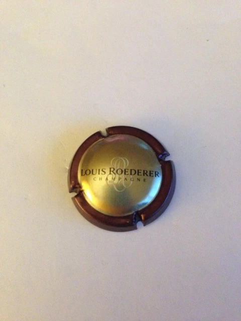 CAPSULE DE CHAMPAGNE ROEDERER NoA2A OR CONTOUR BORDEAUX FONCE RARE