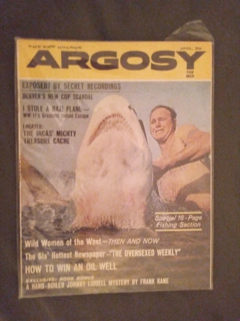 Argosy Magazine / April 1962 / Fishing / Inca Treasure / I Stole a NAZI Plane